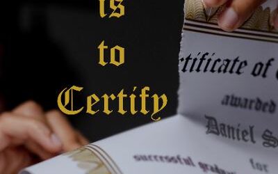 This is to Certify